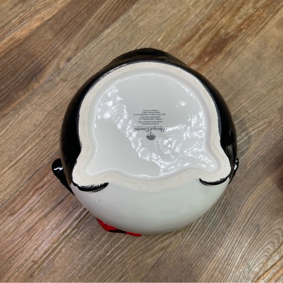 Harry & David VTG Penguin Cookie Jar Plaid Scarf 12" H - Picture 13 of 13